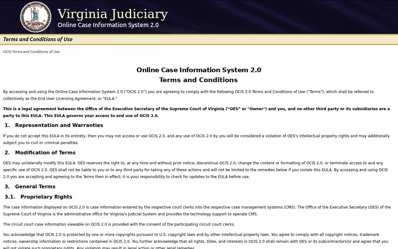 Brunswick County warrant records blank Virginia case search fields