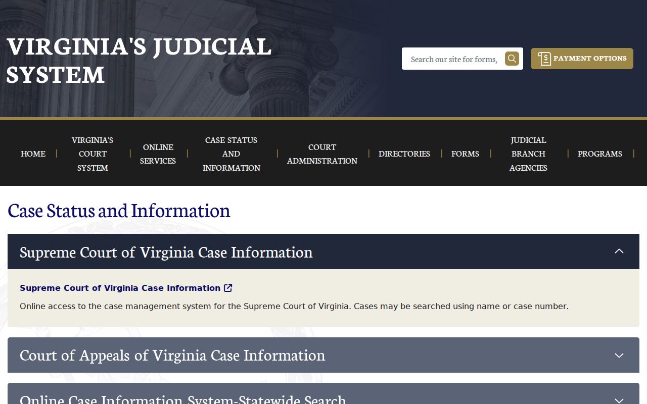 Brunswick County warrant records Virginia case information scope